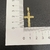 Pingente Crucifixo c/ Cristo em Relevo (2,8cmX1,7cm) (Banho Ouro 24k) - Crew Joias
