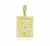 PNGENTE PLACA CIFRÃO CRAVEJADA (2,8CMX2CM) BANHO OURO 24 K
