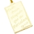 Pingente Placa ''Tudo Posso'' (2,3cmX1,4cm) (Banho Ouro 24k) - comprar online
