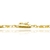 Pulseira Carrier Quadrada (Cubinho) 2,3mm (Banho Ouro) Tamanho: 19cm; Cor: Ouro - comprar online