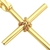 PINGENTE CRUCIFIXO TRANÇADO 3 (4cmX2,4) BANHO OURO 24K na internet