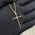 PINGENTE CRUCIFIXO TRANÇADO 3 (4cmX2,4) BANHO OURO 24K - comprar online