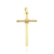 PINGENTE CRUCIFIXO TRANÇADO 3 (4cmX2,4) BANHO OURO 24K