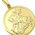 PINGENTE MEDALHA SÃO JORGE REDONDO(2,2CMX2,4) BANHO OURO 24 K na internet