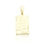Pingente Placa ''Tudo Posso'' (2,3cmX1,4cm) (Banho Ouro 24k)