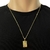 Pingente Placa ''Tudo Posso'' (2,3cmX1,4cm) (Banho Ouro 24k) - Crew Joias