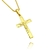 Pingente Crucifixo c/ Cristo em Relevo (2,8cmX1,7cm) (Banho Ouro 24k) - comprar online