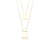 Escapulário Cruz e Deus é Fiel 1mm (Veneziana) (Banho Ouro 24k)