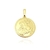 PINGENTE MEDALHA SÃO JORGE REDONDO(2,2CMX2,4) BANHO OURO 24 K