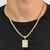 PNGENTE PLACA CIFRÃO CRAVEJADA (2,8CMX2CM) BANHO OURO 24 K - comprar online