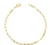 Pulseira Carrier Quadrada (Cubinho) 2,3mm (Banho Ouro) Tamanho: 19cm; Cor: Ouro - loja online