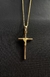 PINGENTE CRUZ TRANÇADA, BANHO OURO 18K - comprar online