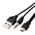 Cable Usb A Mini Usb V3 Y Auxiliar Plug 3.5mm Para Bocinas Chinas