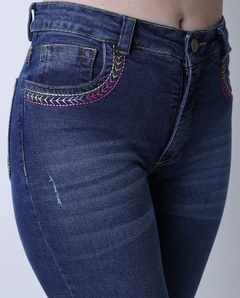 Calça Bordado rosa Red horse feminina na internet