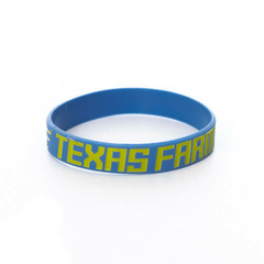 PULSEIRA DE SILICONE TEXAS FARM - AZUL BB/AMARELO - comprar online