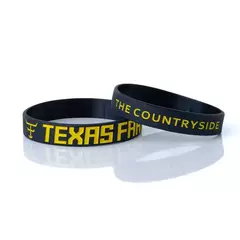 PULSEIRA DE SILICONE TEXAS FARM - PRETO/AMARELO - comprar online