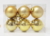 GLOBO LISO DORADO 5 CM X 6 CM EN PVC