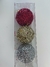 GLOBO GLITTER 8CM X 3 UNIDADES