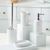 SET DE BAÑO CERAMICA BLANCA 4 PIEZAS