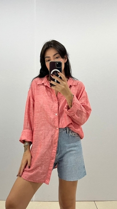 CAMISA DE LINHO SALMÃO - GG - comprar online