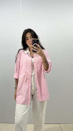 CAMISA LISTRADA ROSA - G - comprar online