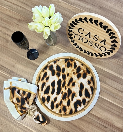Capa de Sousplat Animal Print