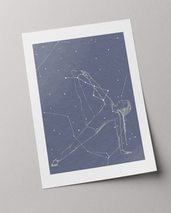Ilustraciones de yoga "Vasisthasana"