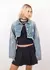 CAZADORA CROP WHASH RIPPED - tienda online