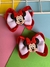 Par Laço Minnie Vermelha