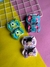 Par Laço De Cabelo Infantil Monstros S.a Mike, Sullivan, Boo
