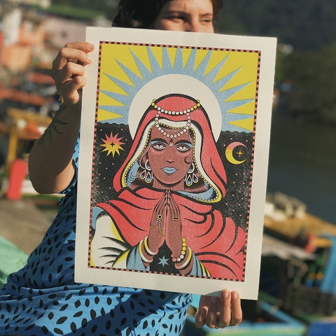 PRINT SANTA SARA KALI