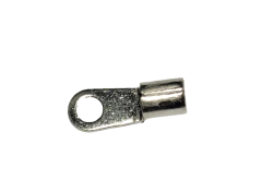 0240975 TERMINAL # 8 X 3/16 OJILLO BLANCA COBRE CABLE CALIBRE 8 PARA PONCHAR