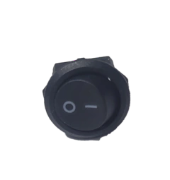 0313601 INTERRUPTOR DE 1 PASO TECLA MINI REDONDO ON/OFF 16.3X10 MM 12V 2 TERM NEGRO - comprar en línea