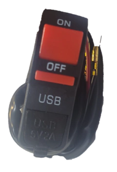 0625009 INTERRUPTOR TECLA PARA MOTO ENTRADA USB UNIVERSAL