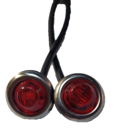 0825343 DIRECCIONAL LED 3/4 ROJA 2 `PIEZAS LUZ DE CRUCERO - Autopartes electricas RAGA