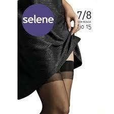 Meia calça selene 7/8 sem renda fio 15