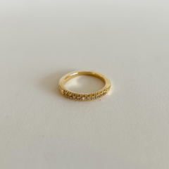 Meia aliança Louvre Safiras - Coleção Paris - comprar online