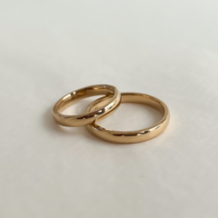 Par de Alianças Classic Abauladas Confort 3mm - comprar online