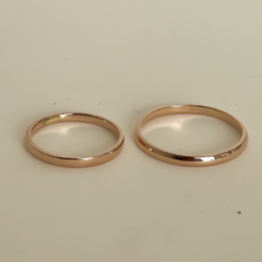 Par de Alianças Classic Abaulada 2mm - comprar online