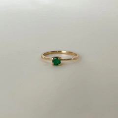 Anel Solitário Classic Esmeralda - comprar online