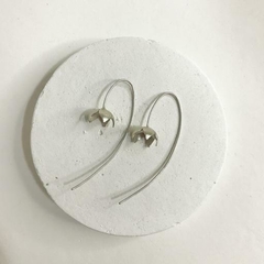 Brincos Pétalas Ouro branco - comprar online