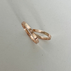 Imagem do Par de Alianças Classic Rosé