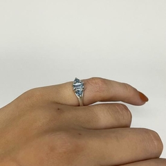 Anel Charlotte Ouro Branco - loja online