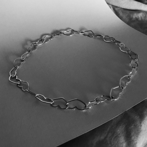 Colar Fonte do Amor Eterno Ouro branco