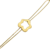 Pulseira Estrela Orgânica Vazada Banhada em Ouro 18k Acetinado