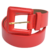 Cinto Couro Feminino Vermelho Forrado
