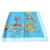 Lenço de Poliéster com Toque de Seda com Estampa Floral com Borda Azul Claro. - comprar online