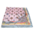 Lenço de Poliéster com Toque de Seda com Fundo Rosa Claro e Borda Prata. - comprar online