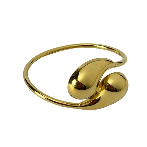 Bracelete Gota Dupla em Aço