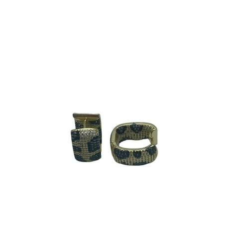 Brinco Argola 15MM Animal Print Banhado em Ouro 18K - comprar online